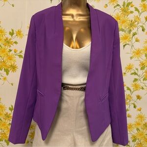 New Ovi open front Purple Blazer size M